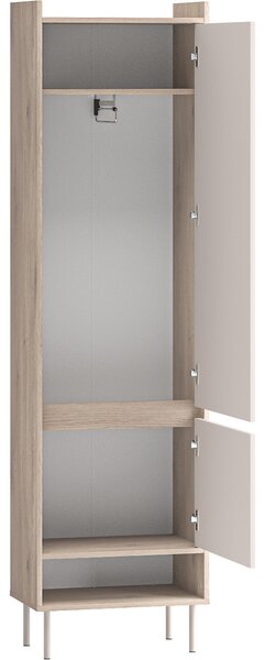 MEBLINE Predsieňová stena FLEUR 1 dub cremona terracotta / kašmír