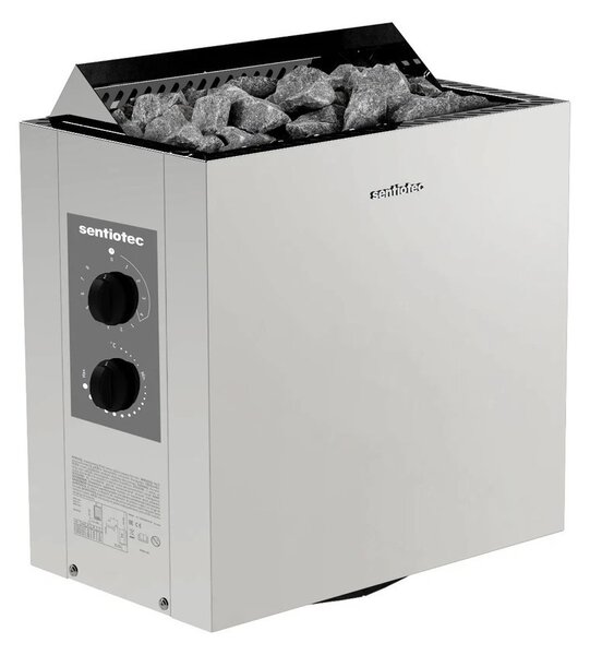 Sentiotec Viking 390 9kW, saunové kachle elektrické s reguláciou Steel