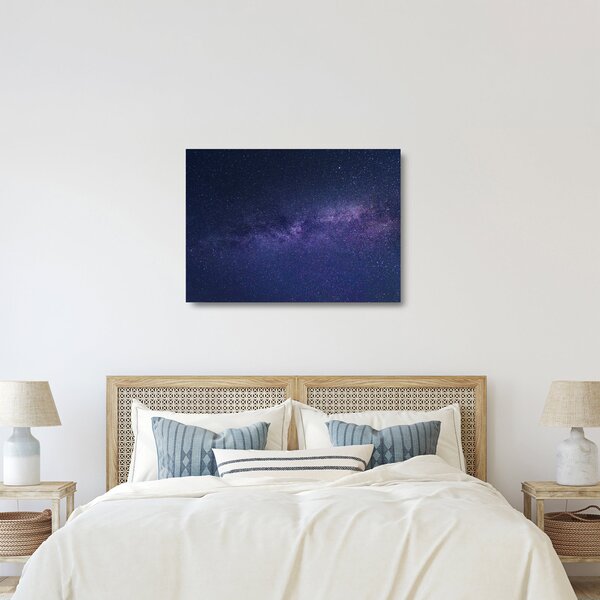 Sklenený obraz galaxie (70x50 cm)