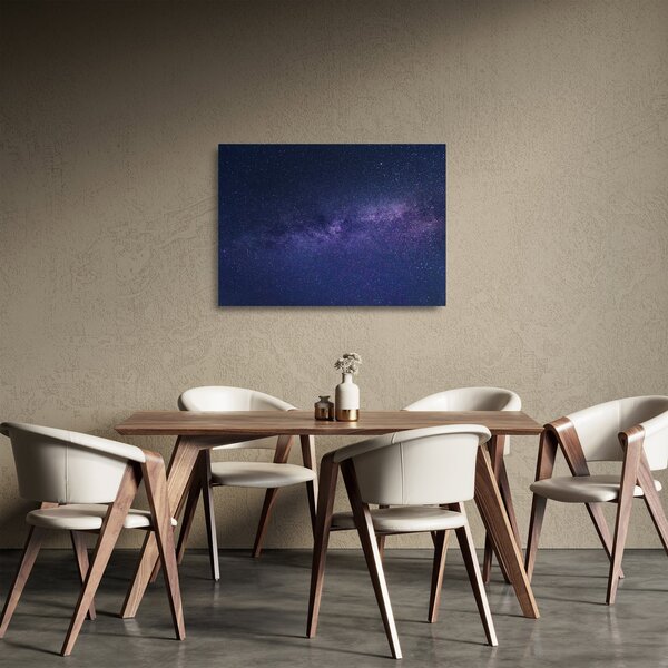 Sklenený obraz galaxie (70x50 cm)