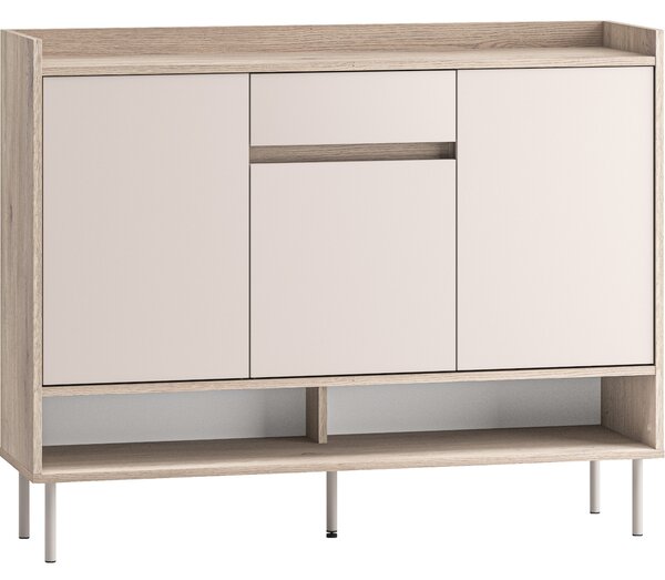 MEBLINE Komoda FLEUR 02 dub cremona terracotta / kašmír