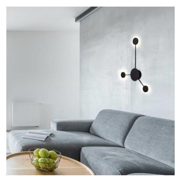 Rabalux 6259 Amadeo stropné LED svietidlo 520mm 10,5W/750lm 4000K IP20 čierna
