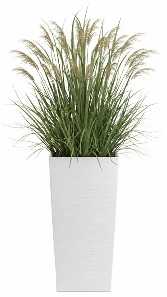 PLASTOVÝ KVETINÁČ PORTO RIFLO 57X29,5X29,5 CM BIELA