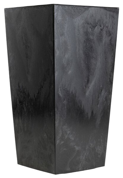 PLASTOVÝ KVETINÁČ PORTO 75X39,5X39,5 CM IMITÁCIA BETÓNU ČIERNA
