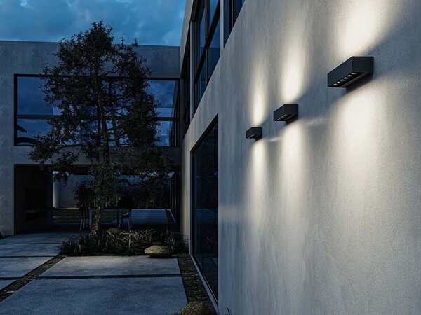 LED2 5131834DT BENO vonkajšie nástenné svietidlo LED 7W/600lm 3000K IP65 TRIAC antracit