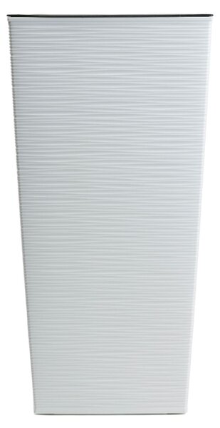 PLASTOVÝ KVETINÁČ PORTO RIFLO 57X29,5X29,5 CM BIELA