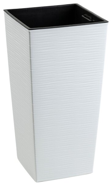 PLASTOVÝ KVETINÁČ PORTO RIFLO 57X29,5X29,5 CM BIELA