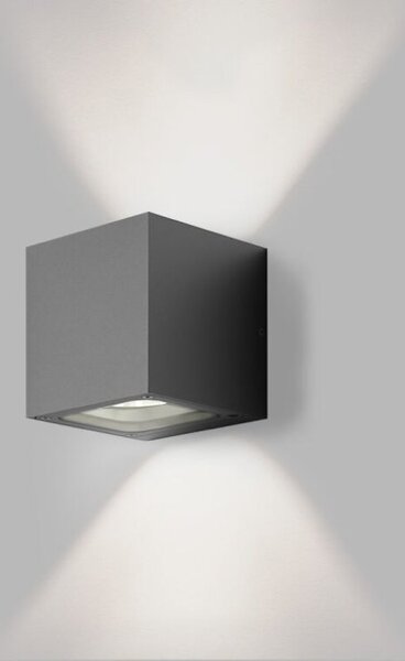 LED2 5132334 TOMY vonkajšie nástenné svietidlo LED 2x4,5W/450lm 3000K IP65 antracit