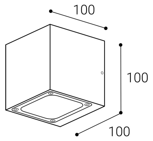 LED2 5132234 TOMY vonkajšie nástenné svietidlo LED V100mm 4,5W/450lm 3000K IP65 antracit