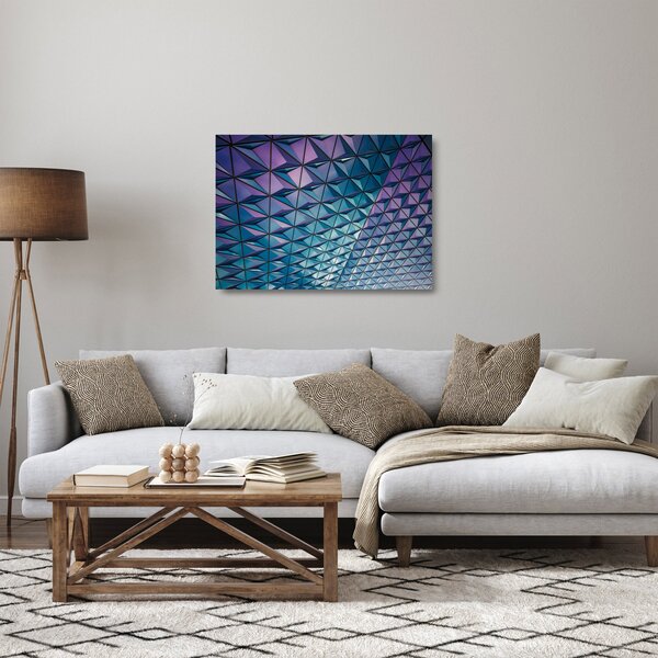 Sklenený obraz - farebná štruktúra (70x50 cm)