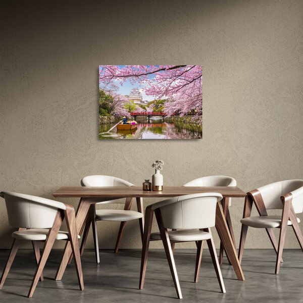 Sklenený obraz japonskej čerešne (70x50 cm)