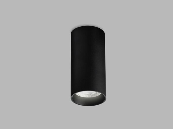 LED2 1251443DT LUKY stropné povrchové bodové svietidlo LED D80mm 15W/1425lm 4000K TRIAC čierna