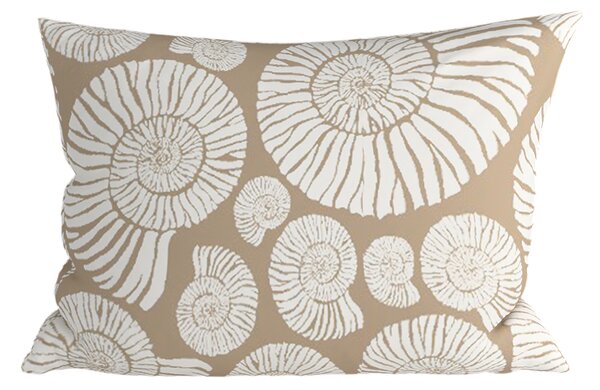 Sada 2 ks dekoračných obliečok na vankúš z mikrovlákna SNAIL SHELL 50x70 cm, hnedá