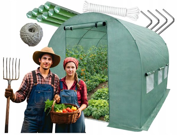TRENDIE Fóliovník 3x4,5m zelený PREMIUM