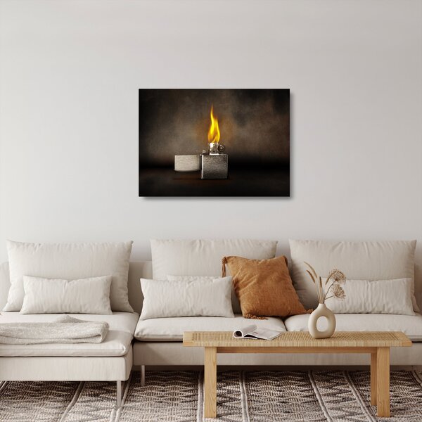 Sklenený obraz zapaľovača (70x50 cm)