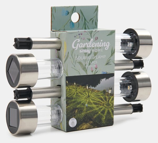 Sinsay - Solárne LED svetlá 4 pack - strieborná