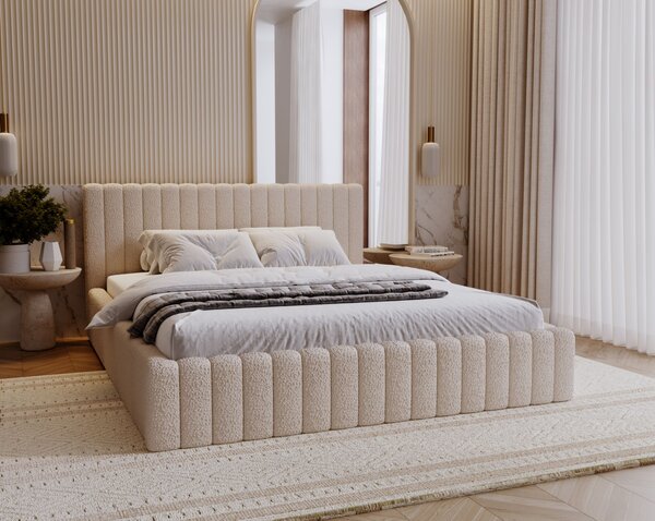 Elegantná manželská posteľ 180x200 TEREZIE 2 - béžová