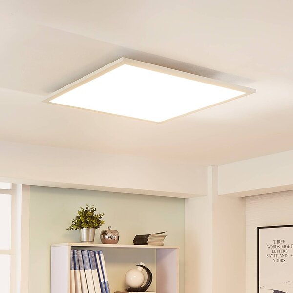 Arcchio Lysander LED panel, 62 cm, biela, Biela / opálová, Pracovňa / Kancelária, Hliník, Stropné svetlo