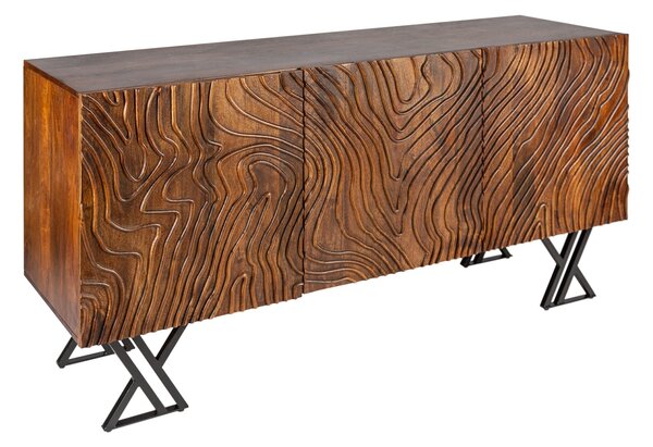 Komoda FLOW 160 cm - hnedá
