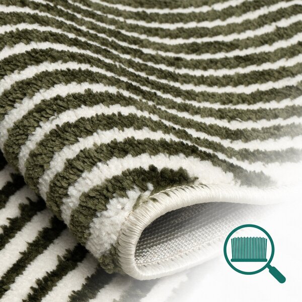 Angel Carpet, Kusový koberec Zafiro 25 Green, 60x110, zelená, kancelária