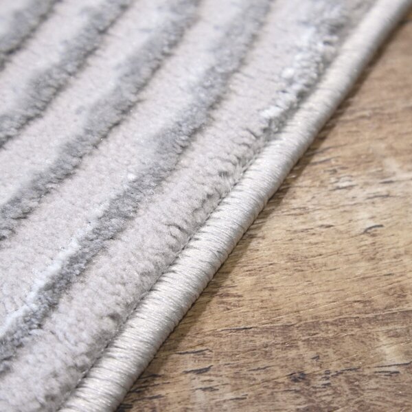 Angel Carpet, Kusový koberec Zafiro 19 Grey, 60x110, šedá, kancelária