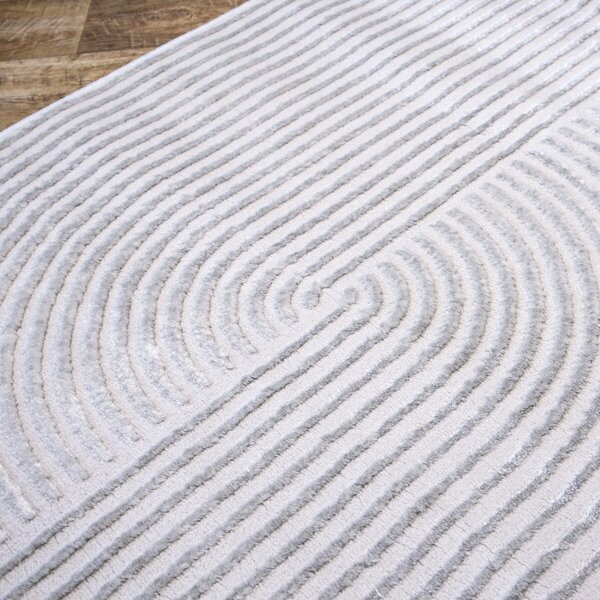 Angel Carpet, Kusový koberec Zafiro 19 Grey, 60x110, šedá, kancelária