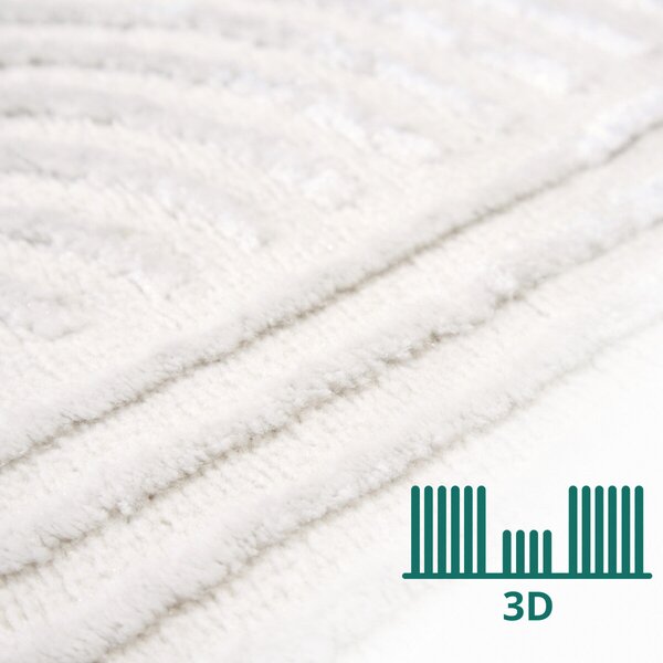Angel Carpet, Kusový koberec Zafiro 19 Beige, 60x110, béžová, kancelária