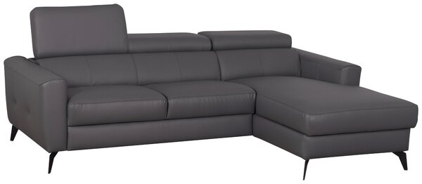 SEDACIA SÚPRAVA, koža, textil, antracitová Celina Home - Sedačky