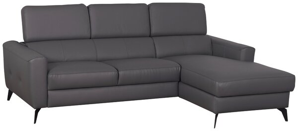 SEDACIA SÚPRAVA, koža, textil, antracitová Celina Home - Sedačky