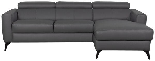 SEDACIA SÚPRAVA, koža, textil, antracitová Celina Home - Sedačky