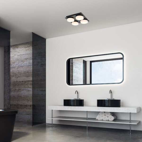 RABALUX 75004 Attichus stropné svietidlo LED 21W/1900lm 4000K IP44 matná čierna, biela