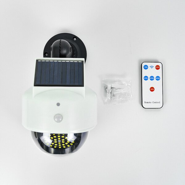 Bezdoteku LEDsolar 39 nástenná lampa atrapa kamery so sensorom, 39 LED so senzorom, bezdrôtové, iPRO, 1,5 W, studená farba