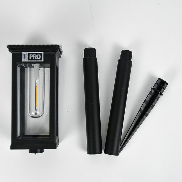 Bezdoteku LEDsolar Tungsten hranaté na osvetlenie cesty 2 ks, bezdrôtové, iPRO, 1W, teplá farba