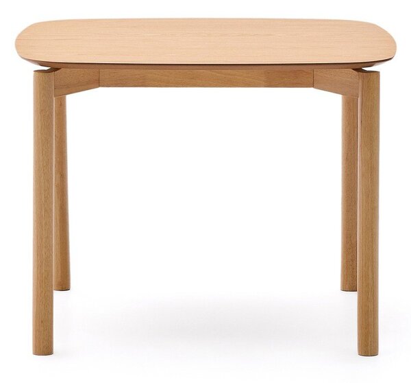 Jedálenský stôl v dekore jaseňa 100x100 cm Indara – Kave Home