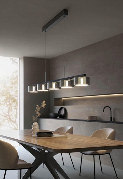 ZÁVESNÉ LED SVIETIDLO, 119/15/150 cm Dieter Knoll - Interiérové svietidlá