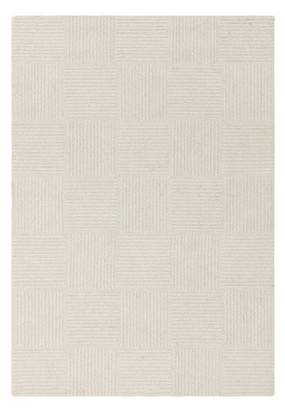 Slonovinový ručne tkaný vlnený koberec 120x170 cm Zennith Grid – Asiatic Carpets