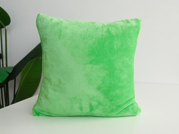 XPOSE® Mikroplyšová obliečka na vankúš - letná zelená 40x40 cm