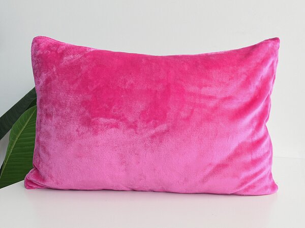 XPOSE® Mikroplyšová obliečka na vankúš - karmínová 40x60 cm