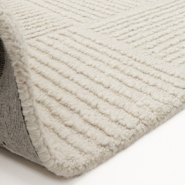 Slonovinový ručne tkaný vlnený koberec 120x170 cm Zennith Grid – Asiatic Carpets