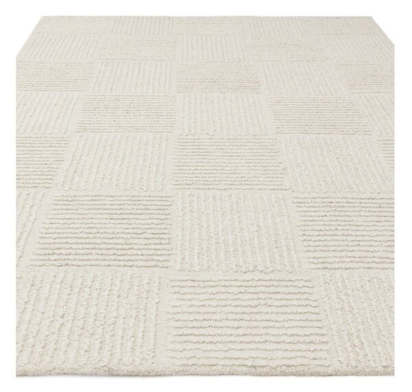 Slonovinový ručne tkaný vlnený koberec 120x170 cm Zennith Grid – Asiatic Carpets