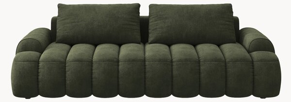 Zamatová rozkladacia pohovka Kimi (3-miestna), Š 250 cm