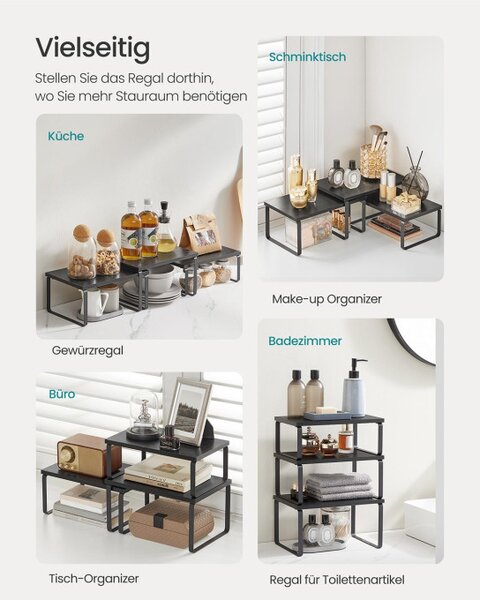 Set 3 kuchynských políc KCS220B01