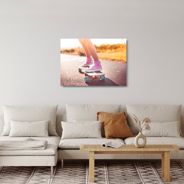 Sklenený obraz skateboardu (70x50 cm)