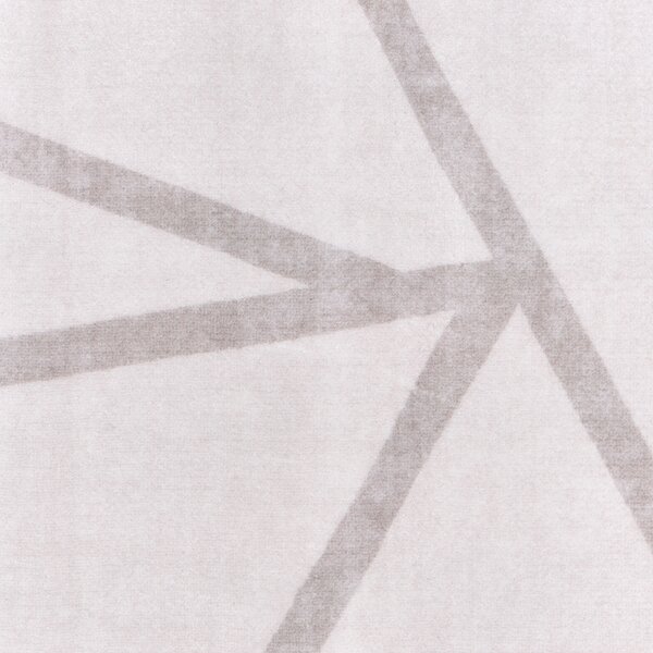 Koberec svetlobéžová látka 140 x 200 cm geometrický vzor protišmyková spodná strana pre podlahové kúrenie moderný štýl obývačka spálňa