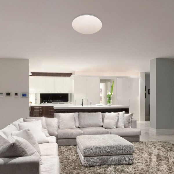 RABALUX 71134 Lucas stropné svietidlo so senzorom LED D380mm 24W/1750lm 4000K IP44 biela