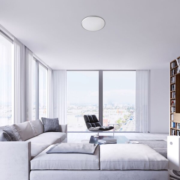RABALUX 71129 Engon stropné svietidlo LED D380mm 24W/1620lm 4000K strieborná, biela