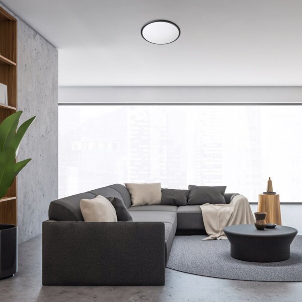 RABALUX 71128 Engon stropné svietidlo LED D380mm 24W/1400lm 3000K čierna, biela