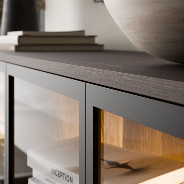 KOMODA SABATINO 4D DUB DUNIN LED 181 cm