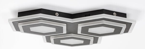 RABALUX 71115 Bitsi stropné svietidlo LED 72W/3200lm 3000+6000K čierna, biela, diaľkový ovládač