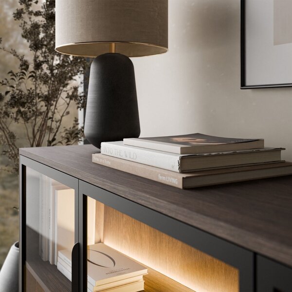 KOMODA SABATINO 4D DUB DUNIN LED 181 cm